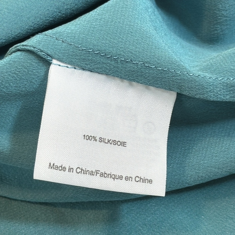 Tory Burch Womens Sleeveless Ruffle Trim Blouse Top Blue Size 4 Round Ne… - Picture 10 of 12